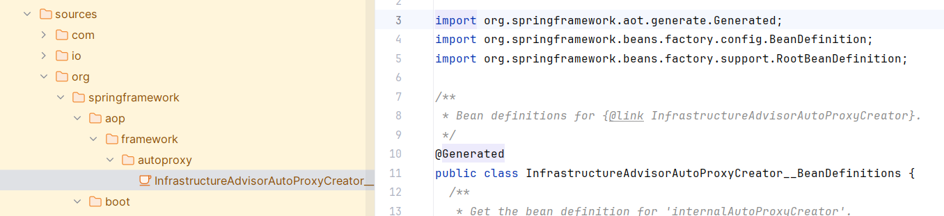 Spring AOT Generated Source Code